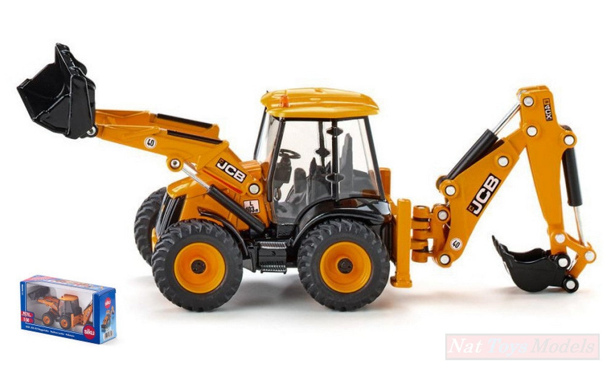 SCALE MODEL COMPATIBLE WITH BACKHOE WITH BUCKET 1:50 SIKU SK3558