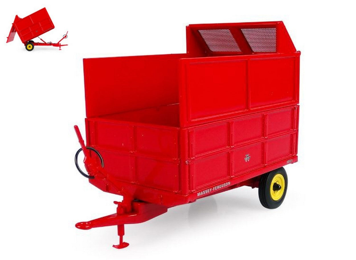 SCALE MODEL COMPATIBLE WITH MASSEY FERGUSON MF 21 W/SILAGE SIDES TRAILER 1:32 UNIVERSAL HOBBIES UH6243