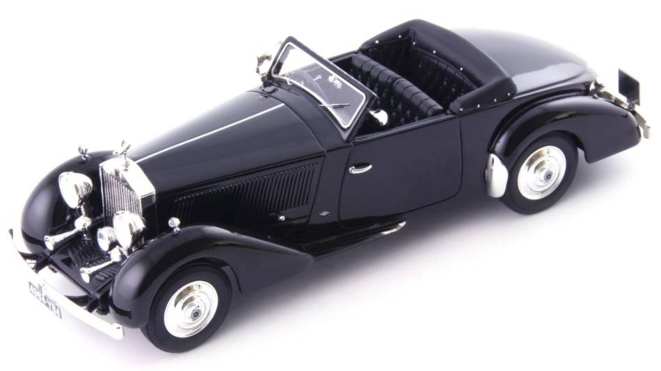 MODELLINO IN SCALA COMPATIBILE CON ROLLS ROYCE PHANTOM II CONTINENTAL BINDER 1930 BLACK 1:43 AUTOCULT ATC05041