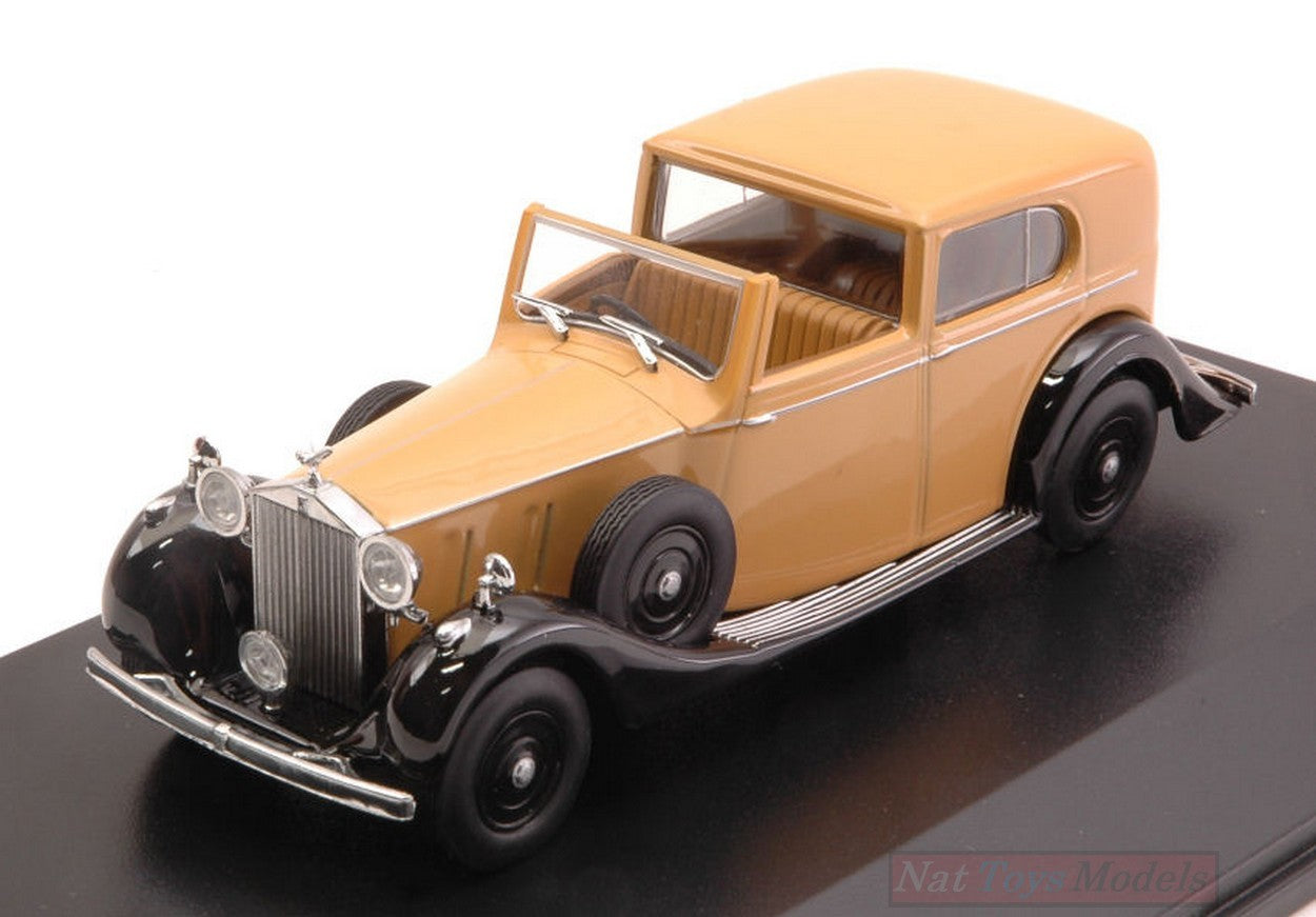 MODELLINO IN SCALA COMPATIBILE CON ROLLS ROYCE PHANTOM III SDV H.J.MULLINER LIGHT BROWN/BLACK 1:43 OXFORD OXF43RRP3002