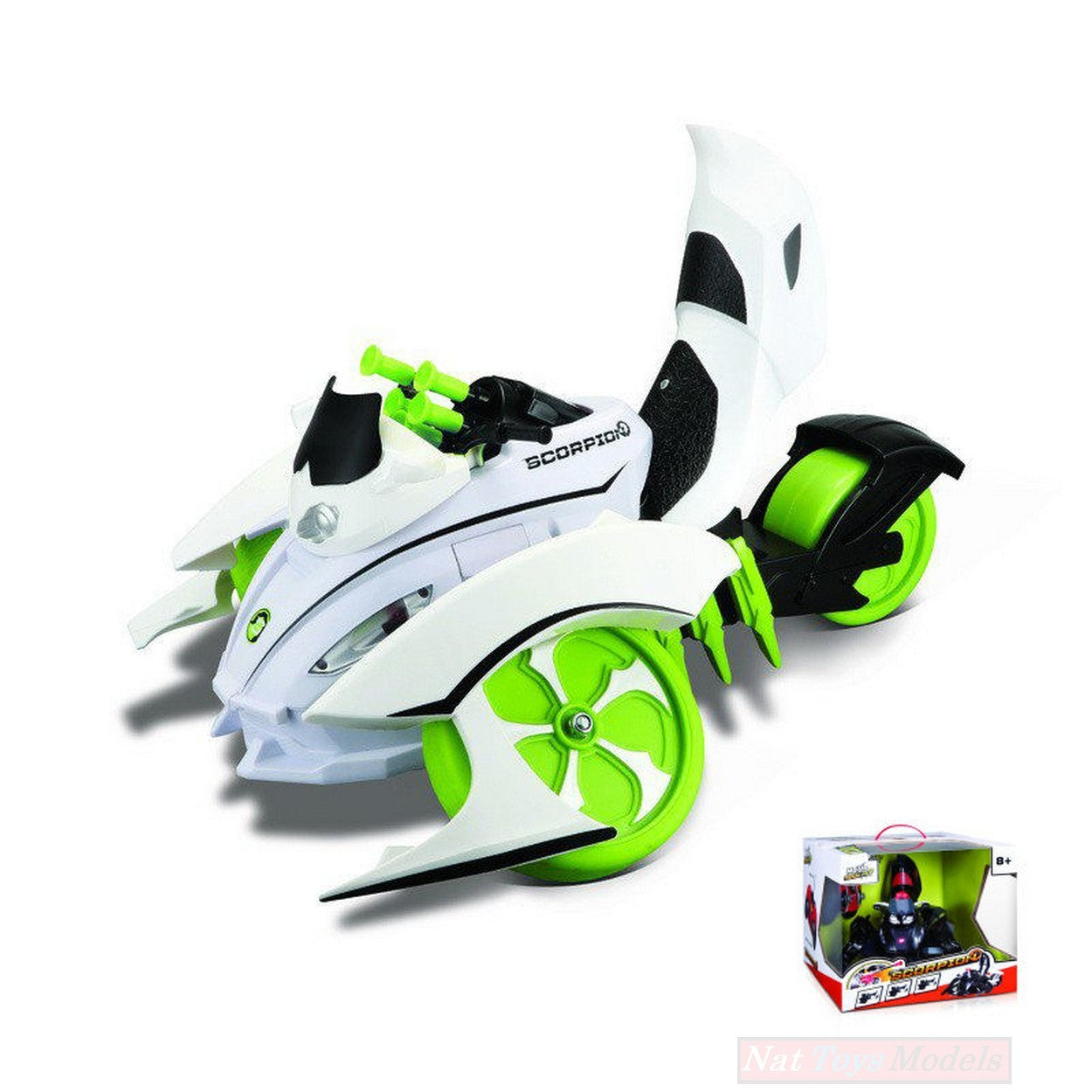 SCALE MODEL COMPATIBLE WITH SCORPION RADIO CONTROL WHITE 28 cm MAISTO MI81182W