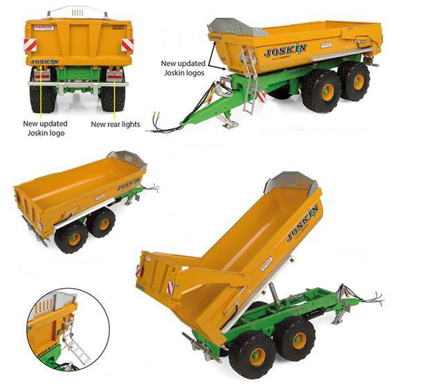 SCALE MODEL COMPATIBLE WITH JOSKIN TRANS-KTP 22/50 1:32 UNIVERSAL HOBBIES UH6355 TIPPER SEMI-TRAILER