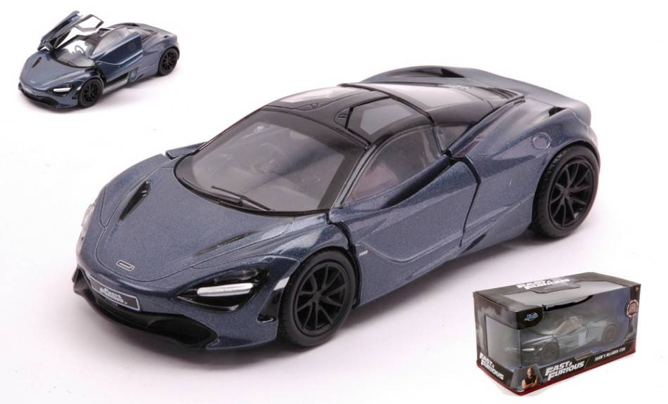 SCALE MODEL COMPATIBLE WITH SHAW'S MC LAren 720s FAST &amp; FURIOUS METALLIC BLUE 1:32 JADA TOYS JADA30755