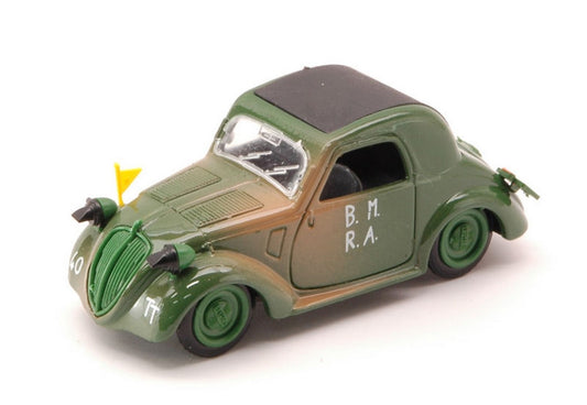 MODELLINO IN SCALA COMPATIBILE CON SIMCA 5 MILITARE D-DAY 1944 CLOSED 1:43 BRUMM BM0243B