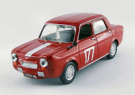 SCALE MODEL COMPATIBLE WITH SIMCA ABARTH 1150 N.177 WINNER COPPA FISAMONZA 1964 G.ZANCHETTI 1:43 BEST MODEL BT9497