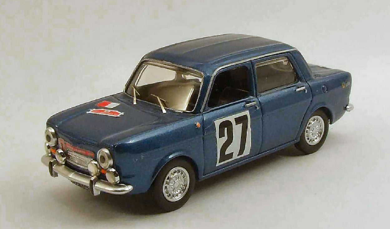 SCALE MODEL COMPATIBLE WITH SIMCA ABARTH 1150 N.27 RALLYE DE FRANCHE-COMTE 1967 1:43 BEST MODEL BT9488