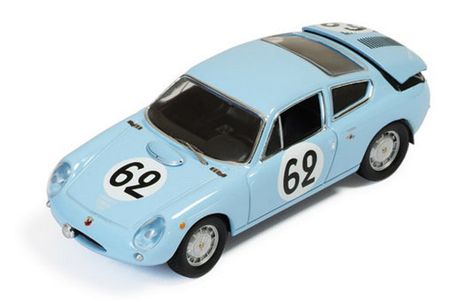 SCALE MODEL COMPATIBLE WITH SIMCA ABARTH 1300 DOUBLE SHAFT N.62 (RETIRED) LM 1962 BALZARINI-ALBERT 1:43 IXO MODEL LMC148