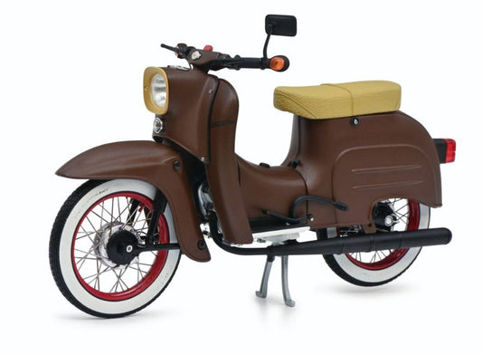 SCALE MODEL COMPATIBLE WITH SIMSON KR51/1 CUSTOM II BROWN 1:10 SCHUCO SH450663600