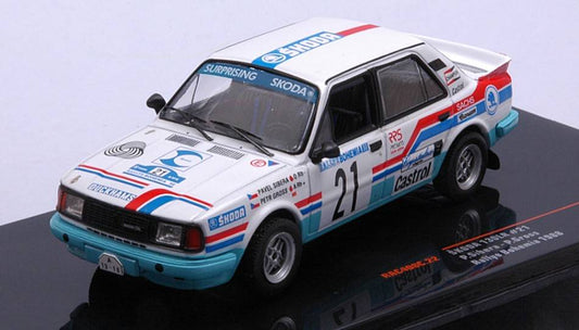 SCALE MODEL COMPATIBLE WITH SKODA 130 L N.21 RALLY BOHEMIA 1988
 SIBERA/GROSS 1:43 IXO MODEL RAC408C.22