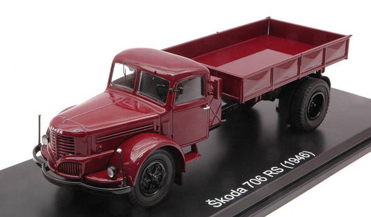 SCALE MODEL COMPATIBLE WITH SKODA 706 RS DARK RED/BLACK 1:43 PREMIUM CLASSIXX PCL47128