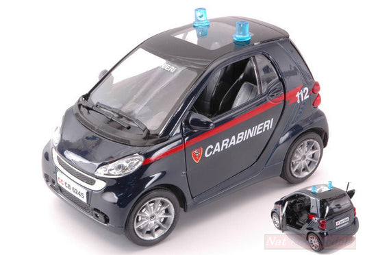 SCALE MODEL COMPATIBLE WITH SMART FORTWO CARABINIERI 1:24 NEW RAY NY71423