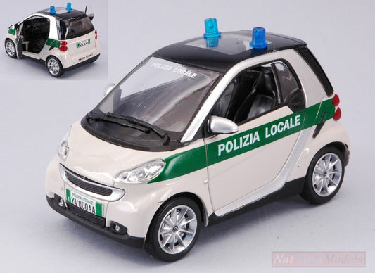 SCALE MODEL COMPATIBLE WITH SMART FORTWO LOCAL POLICE 1:24 NEW RAY NY71453