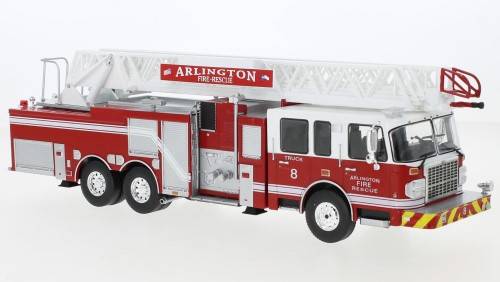 MODELLINO IN SCALA COMPATIBILE CON SMEAL 105 RM ARLINGTON FIRE RESCUE DREHLEITERWAGEN 1:43 IXO MODEL TRF023