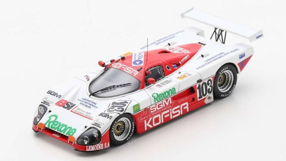 MODELLINO IN SCALA COMPATIBILE CON SPICE SE 88 C N.103 LM 1989 THUNER-THOISY-TOUROUL 1:43 SPARK MODEL S6807