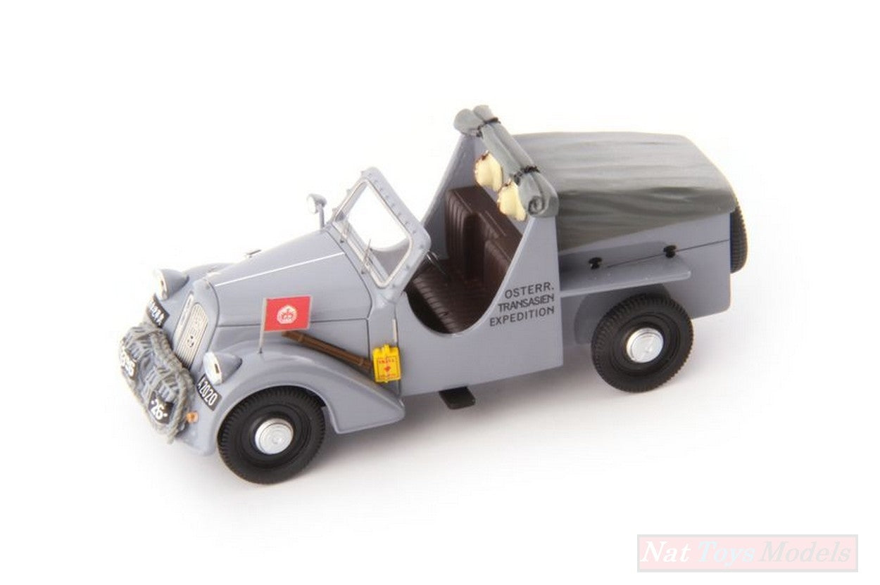 MODELLINO IN SCALA COMPATIBILE CON STEYR 100 "ASIEN-STEYR" 1934 GREY 1:43 AUTOCULT ATC02018