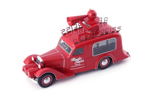 MODELE REDUIT COMPATIBLE AVEC STEYR XX VERKAUFSWAGEN 1929 ROUGE 1:43 AUTOCULT ATC08014