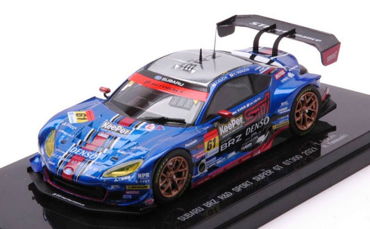 MODELLINO IN SCALA COMPATIBILE CON SUBARU BRZ N.61 SUPER GT300 2021 T.IGUCHI-H.YAMAUCHI 1:43 EBBRO EB45803