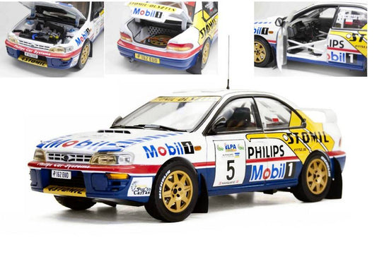 SCALE MODEL COMPATIBLE WITH SUBARU IMPREZA 555 N.5 WINNER RALLY ELPA HAIKIDIKI HOLOWCZ.-WISLAWSKI SUNSTAR SS5519