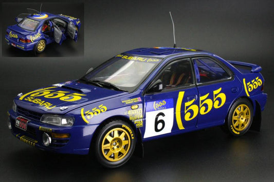 SCALE MODEL COMPATIBLE WITH SUBARU IMPREZA 555 N.6 HK-BEJING RALLY 1994 BURNS/REID 1:18 SUNSTAR SS5526