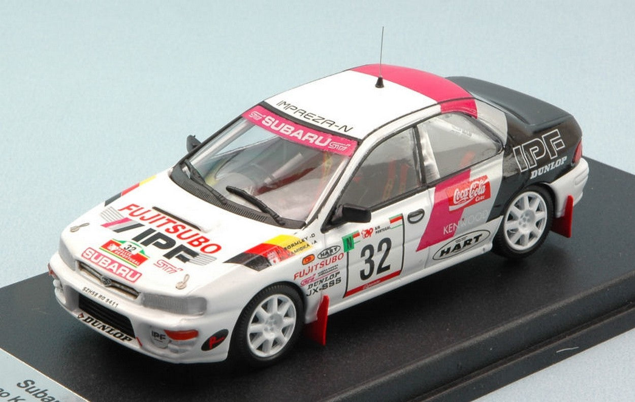 MODELLINO IN SCALA COMPATIBILE CON SUBARU IMPREZA N.32 12th PORTUGAL RALLY 1995 KAMIOKA-GORMLEY 1:43 TROFEU TFRRAL41