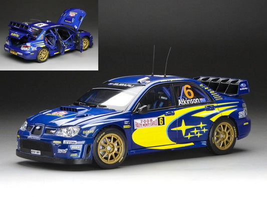 SCALE MODEL COMPATIBLE WITH SUBARU IMPREZA WRC07 N.6 3rd MONTE CARLO RALLY 2008 ATKINSON-PREVOT 1:18 SUNSTAR SS5581