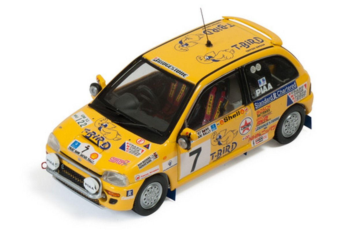 MODELE REDUIT COMPATIBLE AVEC SUBARU VIVIO N.7 WINNER CLASS SAFARI RALLY 1993 P.NJIRU-R.MATHEWS 1:43 IXO MODEL RAM526