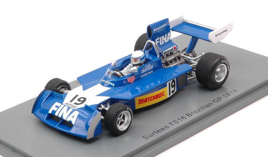 MODELLINO IN SCALA COMPATIBILE CON SURTEES TS16 JOCHEN MASS 1974 N.19 BRAZILIAN GP 1:43 SPARK MODEL S9651