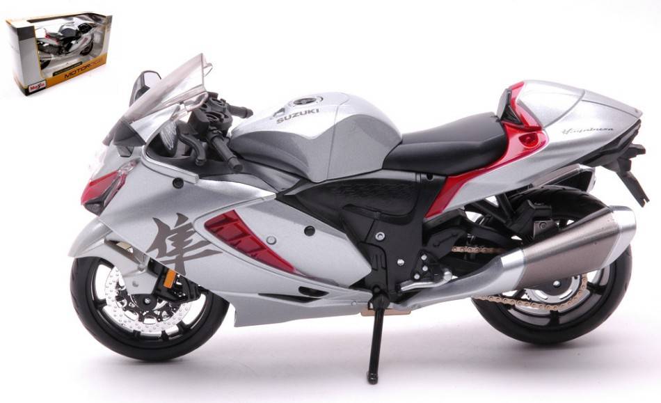 SCALE MODEL COMPATIBLE WITH SUZUKI HAYABUSA 2022 SILVER 1:12 MAISTO MI21848