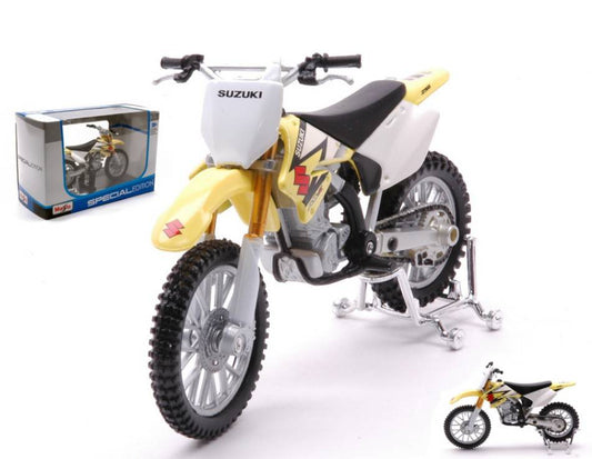 SCALE MODEL COMPATIBLE WITH SUZUKI RM-Z 250 YELLOW 1:18 MAISTO MI04047Y