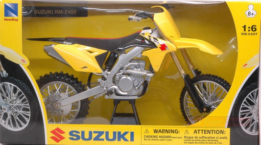 SCALE MODEL COMPATIBLE WITH SUZUKI RMZ450 1:6 NEW RAY NY49473