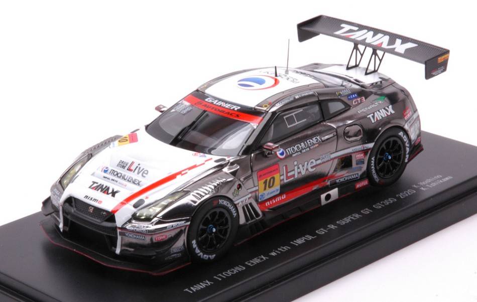 MODELLINO IN SCALA COMPATIBILE CON TANAX IMPUL GT-R N.10 SUPER GT300 2020 K.HOSHINO-K.ISHIKAWA 1:43 EBBRO EB45774