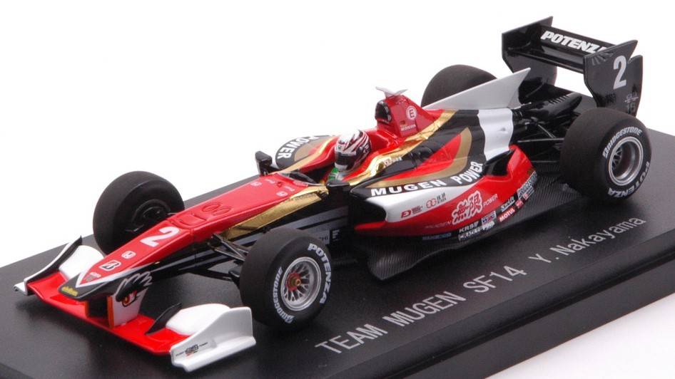 MODELLINO IN SCALA COMPATIBILE CON TEAM MUGEN SF14 N.2 SUPER FORMULA 2014 Y.NAKAYAMA 1:43 EBBRO EB45115