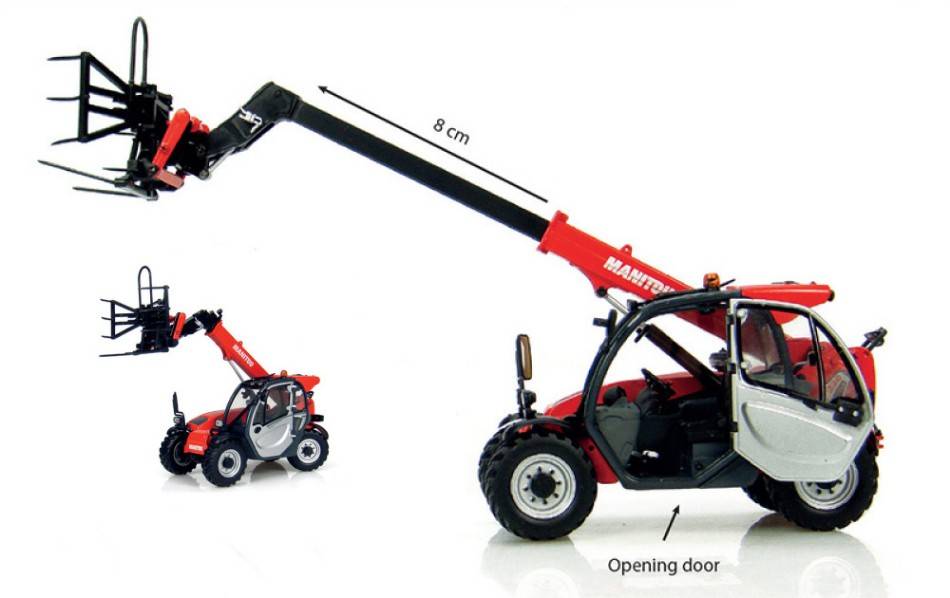 MODELLINO IN SCALA COMPATIBILE CON TELESCOPICO MANITOU MLT 625-75H  1:32 UNIVERSAL HOBBIES UH2925