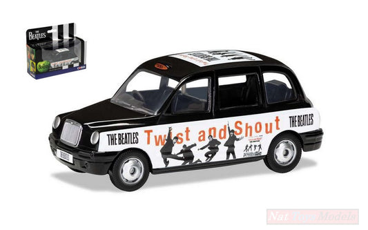 SCALE MODEL COMPATIBLE WITH THE BEATLES LONDON TAXI TWIST AND SHOUT 128 mm 1:36 CORGI CC85927