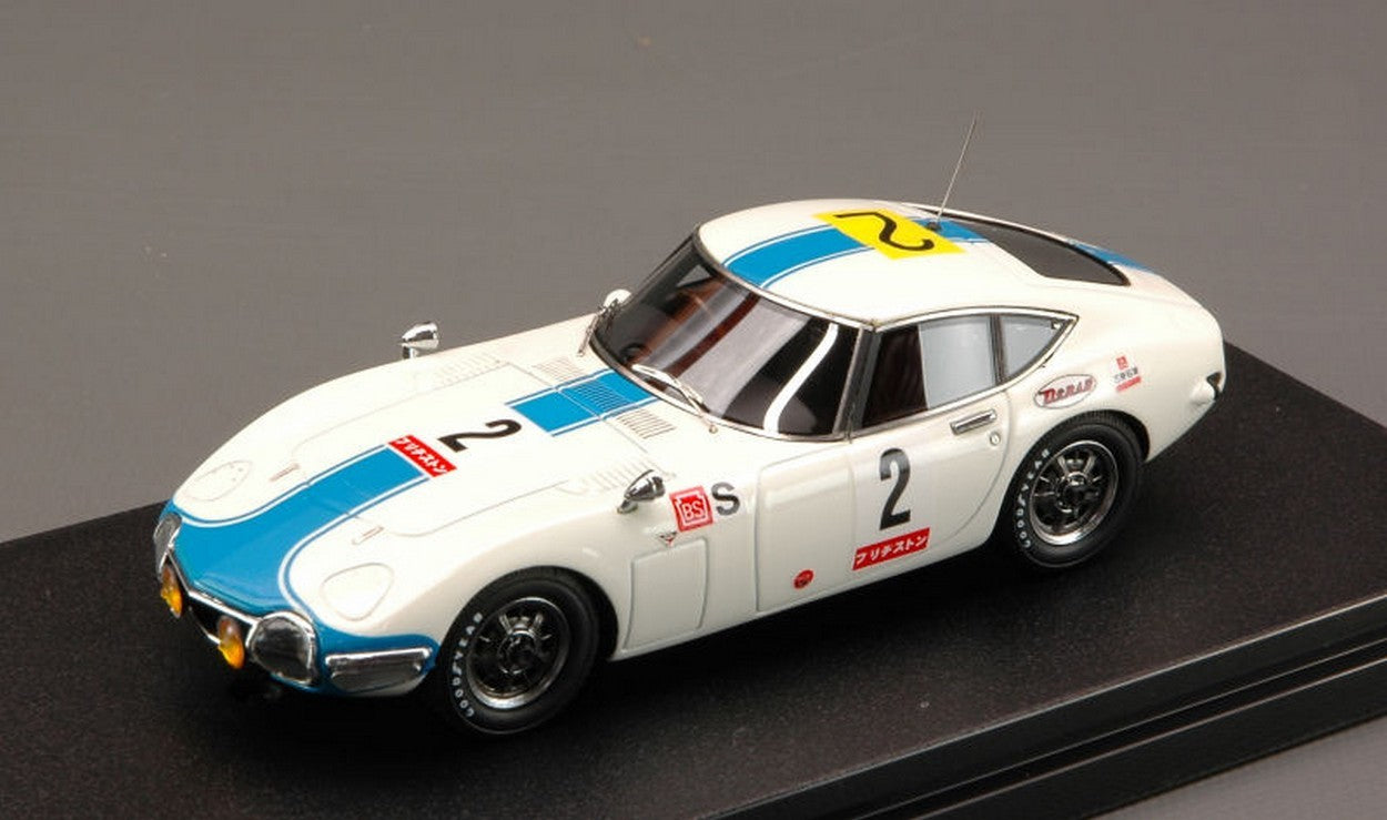 MODELE REDUIT COMPATIBLE AVEC TOYOTA 2000GT N.2 FUJI 1967 1:43 HPI RACING HPI8818