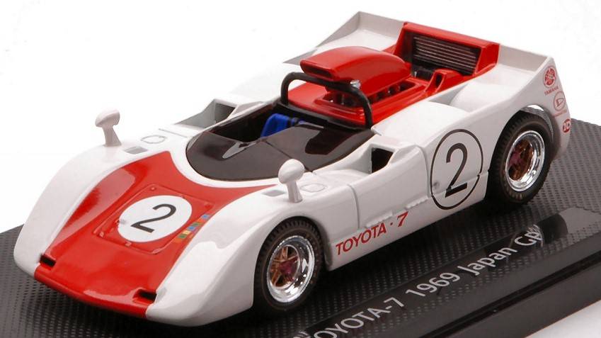 MODELLINO IN SCALA COMPATIBILE CON TOYOTA-7 N.2 JAPAN GP 1969 1:43 EBBRO EB44718