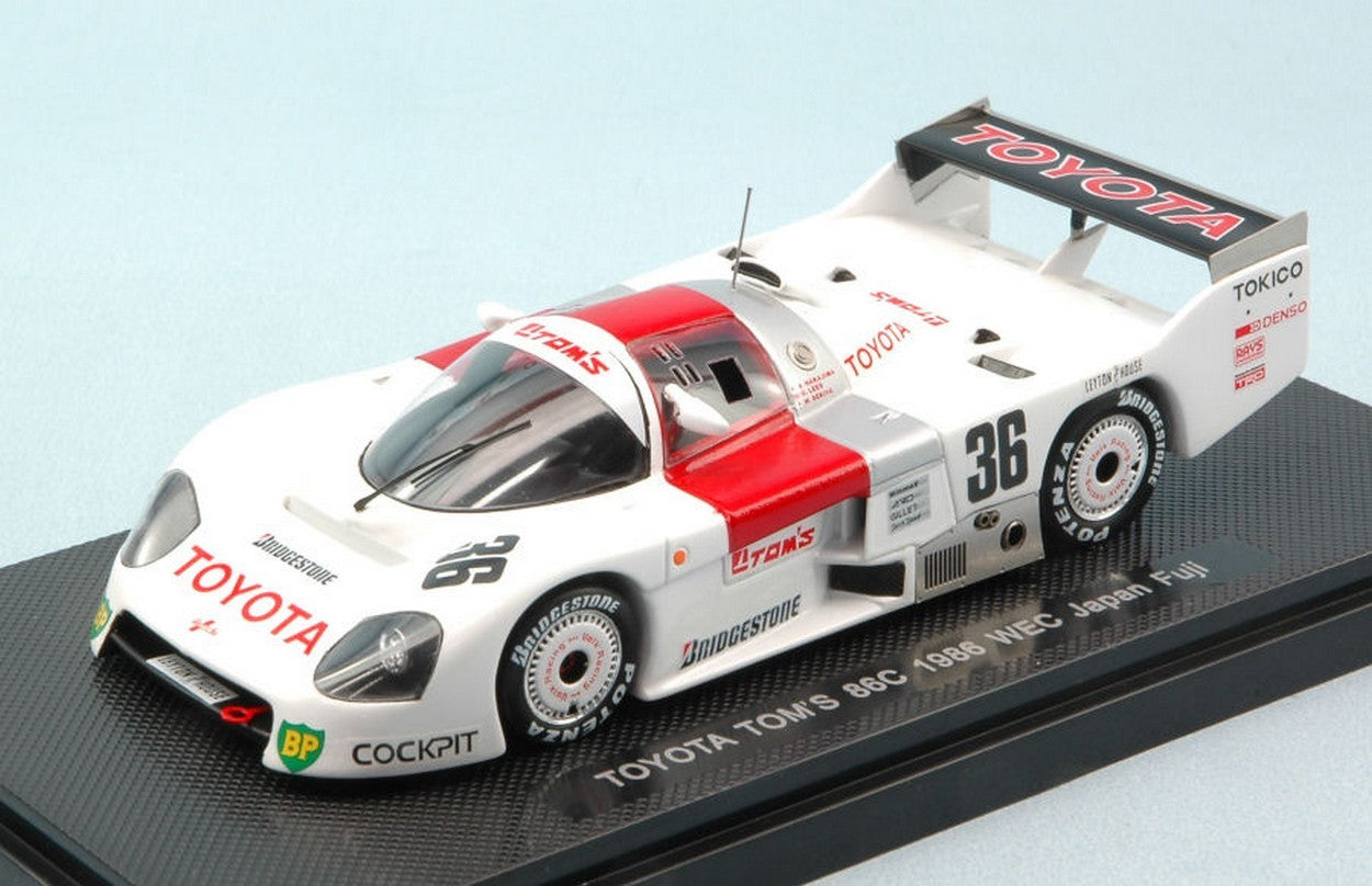 SCALE MODEL COMPATIBLE WITH TOYOTA 88C N.36 9th 1000 KM FUJI 1986 NAKAJIMA-LEES-SEKIYA 1:43 EBBRO EB44243