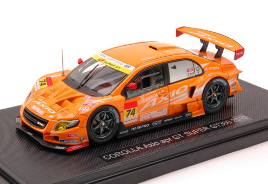 SCALE MODEL COMPATIBLE WITH TOYOTA COROLLA N.74 SUPER GT300 2010 T.IGUCHI-Y.KUNIMOTO 1:43 EBBRO EB44435