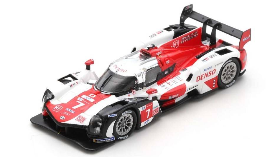 MODELLINO IN SCALA COMPATIBILE CON TOYOTA GR010 N.7 WINNER 24 H LM 2021 CONWAY-KOBAYASHI-LOPEZ 1:87 SPARK MODEL 87LM21