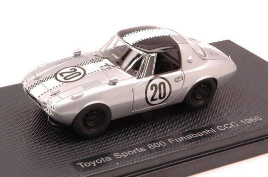 SCALE MODEL COMPATIBLE WITH TOYOTA SPORTS 800 FUNABASHI CCC N.20 1965 1:43 EBBRO EB44621