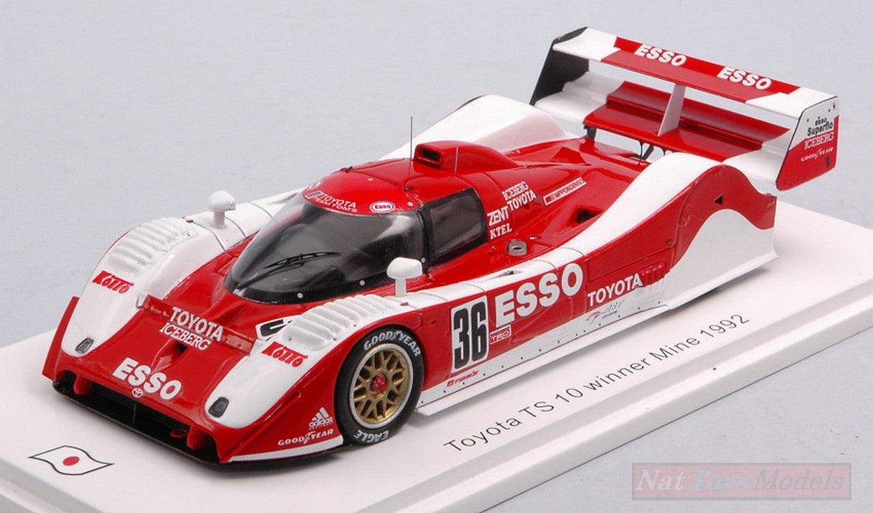 SCALE MODEL COMPATIBLE WITH TOYOTA TS010 N.36 WINNER 500 KM IN MINE 1992 G.LEES-J.LAMMERS 1:43 SPARK MODEL SJ068