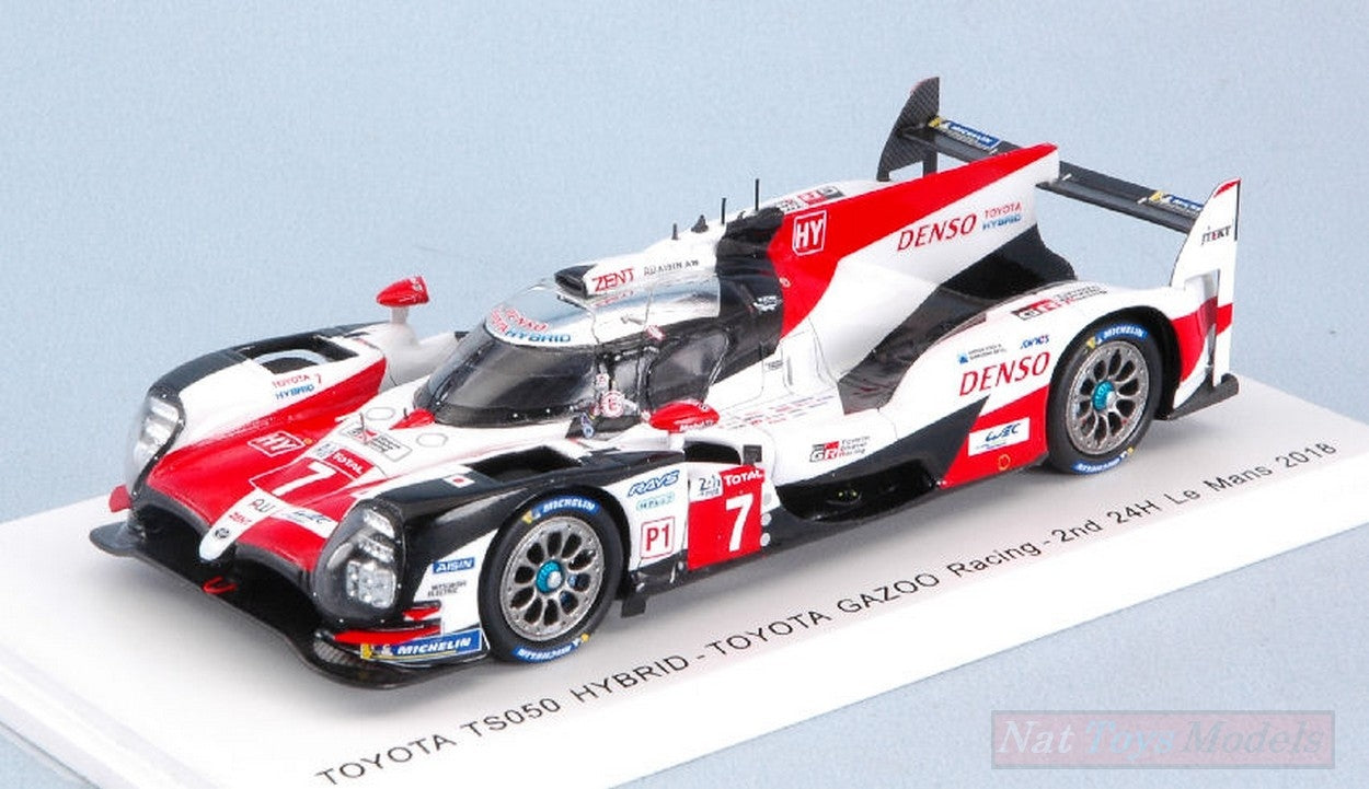 MODELLINO IN SCALA COMPATIBILE CON TOYOTA TS050 HYBRID N.7 2nd LM 2018 M.CONWAY-K.KOBAYASHI-J.M.LOPEZ 1:43 SPARK MODEL S7006