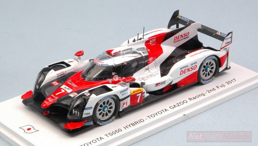 SCALE MODEL COMPATIBLE WITH TOYOTA TS50 HYBRID N.7 2ND FUJI 2017 CONVAY-KOBAYASHI-LOPEZ 1:43 SPARK MODEL SJ054