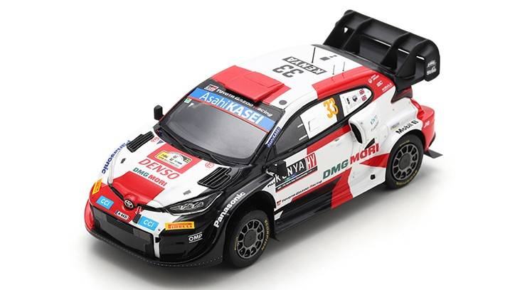 SCALE MODEL COMPATIBLE WITH TOYOTA YARIS N.33 2nd RALLY SAFARI KENYA 2022 E.EVANS-S.MARTIN 1:43 SPARK MODEL S6708