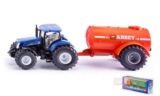 SCALE MODEL COMPATIBLE WITH TRACTOR WITH SEWAGE TANKER 1:50 SIKU SK1945