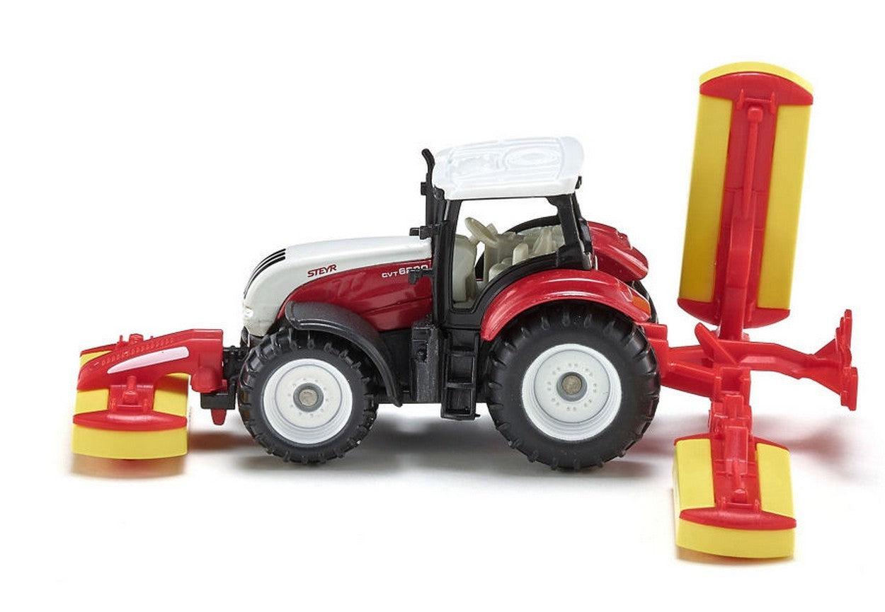 SCALE MODEL COMPATIBLE WITH SIKU SK1672 TRACTOR WITH MOWER