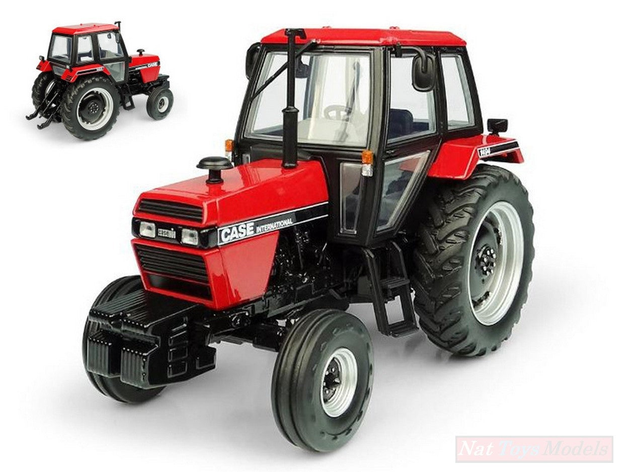 MODELLINO IN SCALA COMPATIBILE CON TRATTORE CASE INTERNATIONAL 1494 4WD RED/BLACK VERSION 1:32 UNIVERSAL HOBBIES UH6209