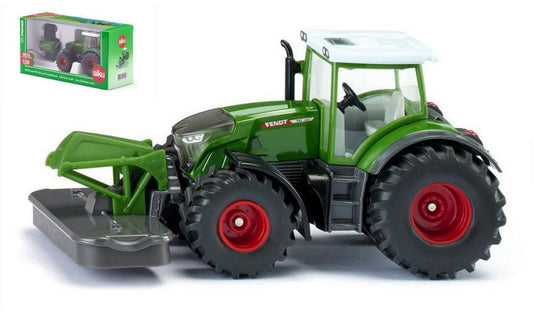 SCALE MODEL COMPATIBLE WITH FENDT TRACTOR WITH LAWN MOWER 1:50 SIKU SK2000