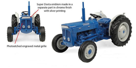 SCALE MODEL COMPATIBLE WITH FORDSON SUPER DEXTA 2000 DIESEL TRACTOR 1:32 UNIVERSAL HOBBIES UH6275