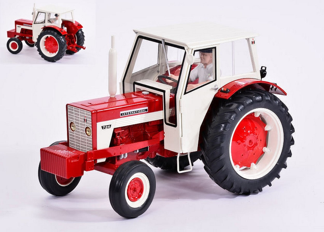 MODELLINO IN SCALA COMPATIBILE CON TRATTORE INTERNATIONAL IH 724 WITH CAB 1:16 REPLICAGRI REPLI601